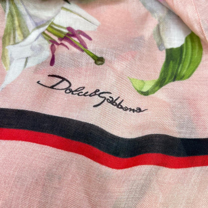DOLCE&GABBANA 杜嘉班纳 FS184A/GD065 莫代尔羊绒花卉印花大方巾 披肩