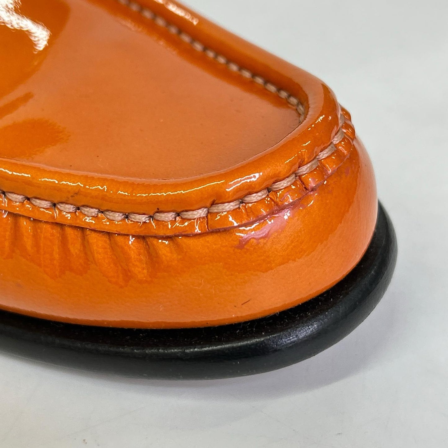 Salvatore Ferragamo [Excellent Condition] Patent Leather Gancini Bit Loafer Shoes