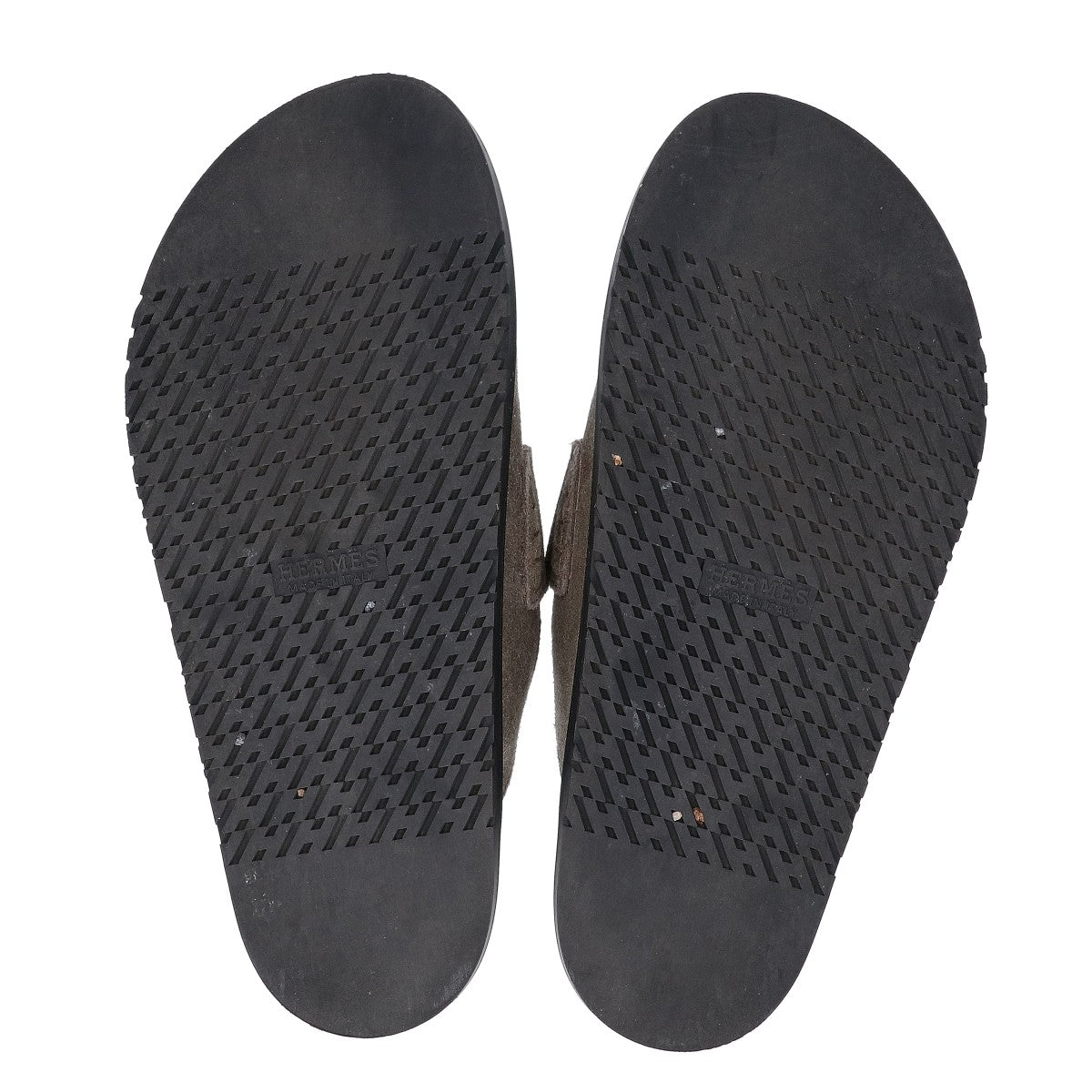 HERMES 231745 Go Mule Suede Sandals Shoes