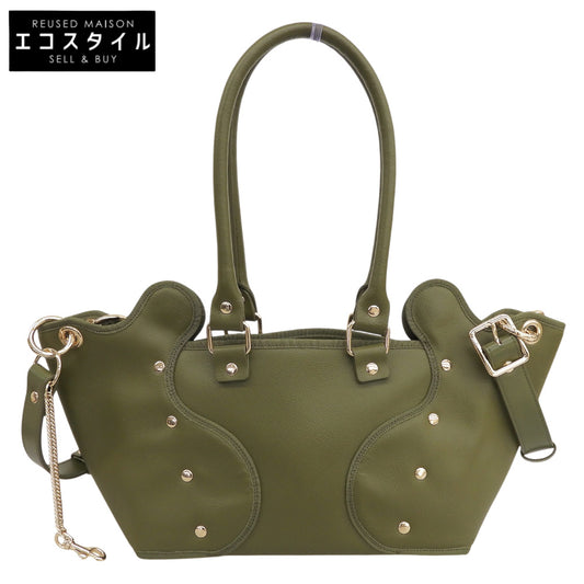 nori enomoto Nori Enomoto Excellent Condition Dimanche Nuit 2WAY Bag Handbag Women's Olive Handbag
