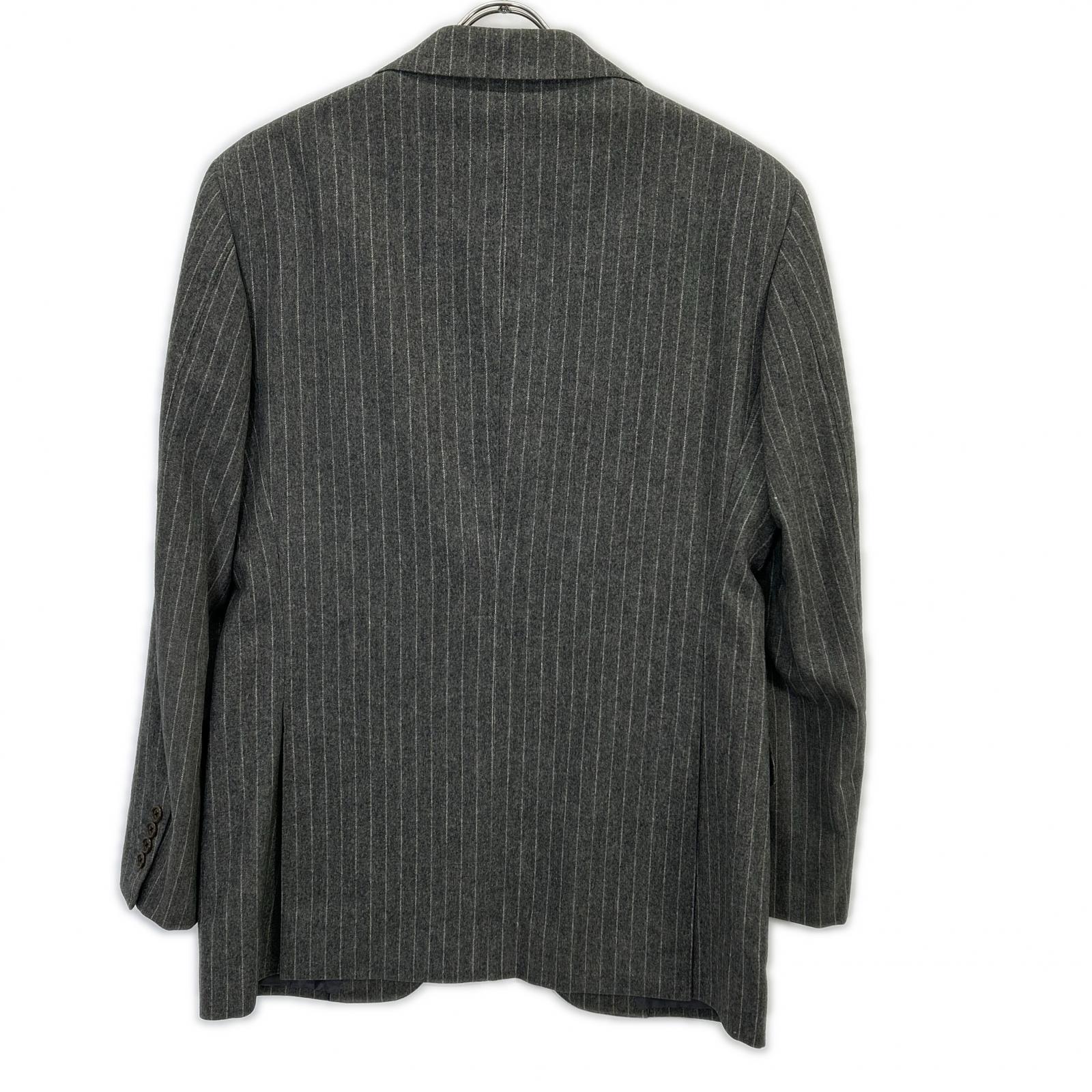 BEAMS F ビームスエフ BF028F06C グレー ストライプ3Bシングルスーツ スーツ セットアップ