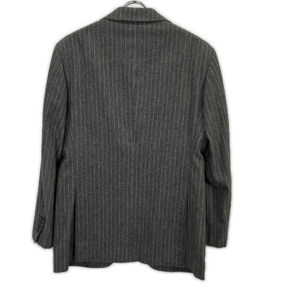 BEAMS F ビームスエフ BF028F06C グレー ストライプ3Bシングルスーツ スーツ セットアップ