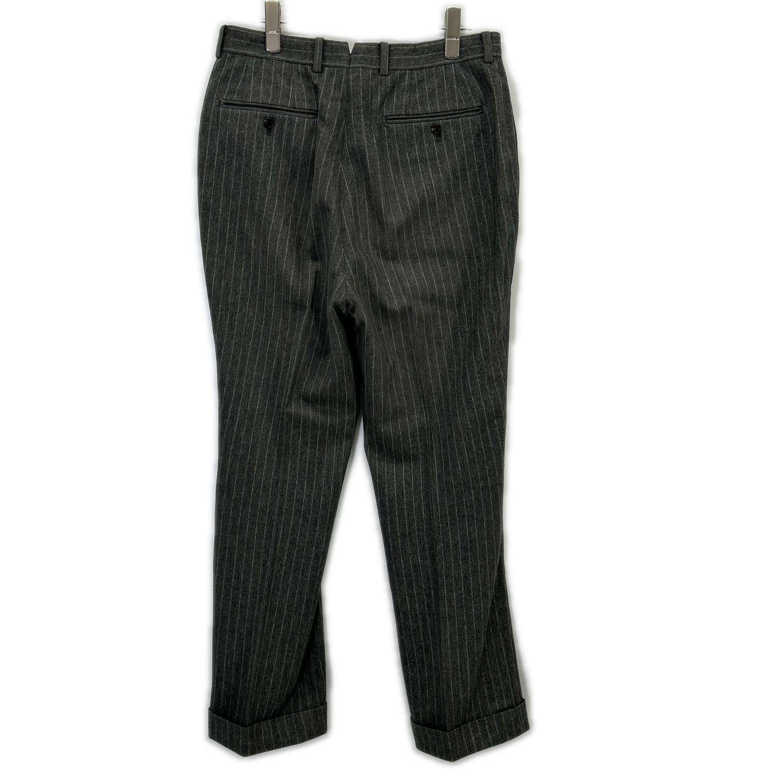 BEAMS F ビームスエフ BF028F06C グレー ストライプ3Bシングルスーツ スーツ セットアップ