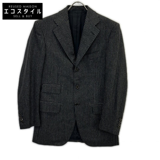LUCIANO BARBERA ルチアーノバルベラ 982922 チャコールグレー ストライプ3Bジャケット ジャケット