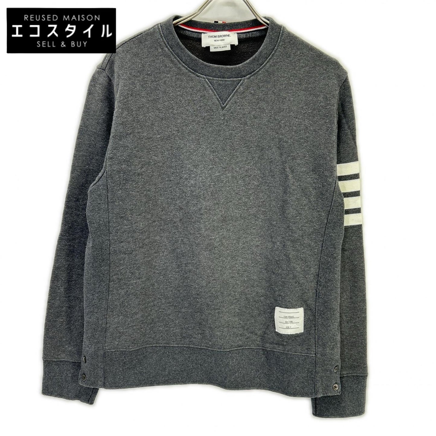 THOM BROWNE トムブラウン MJT021H-00535025 クラシック ループバック 4-BAR スウェットシャツ トップス