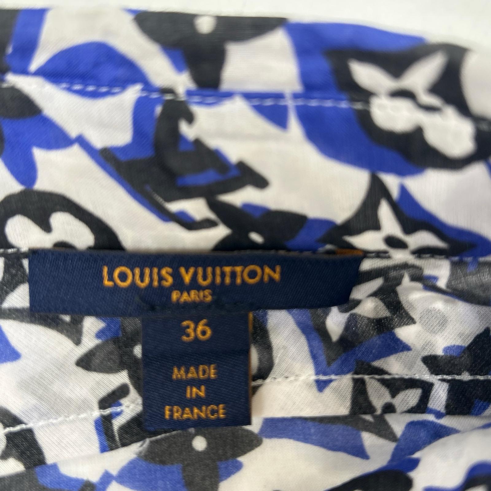 LOUIS VUITTON 路易威登 【美品/国内正品】RW191W JNQ FGBL20 Monogram老花图案短袖衬衫上衣