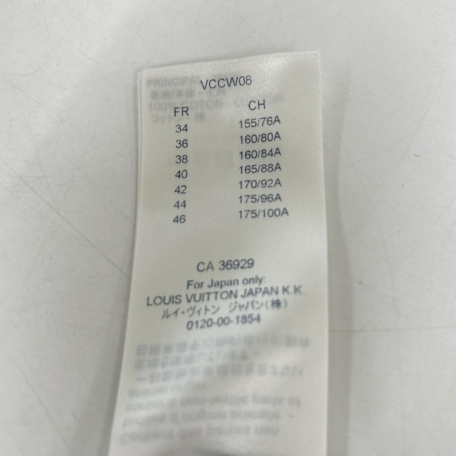 LOUIS VUITTON 路易威登 【美品/国内正品】RW191W JNQ FGBL20 Monogram老花图案短袖衬衫上衣