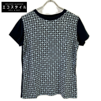 LOUIS VUITTON ルイヴィトン FBTS10X3G モノグラム総柄シルク切り替え半袖Tシャツ トップス