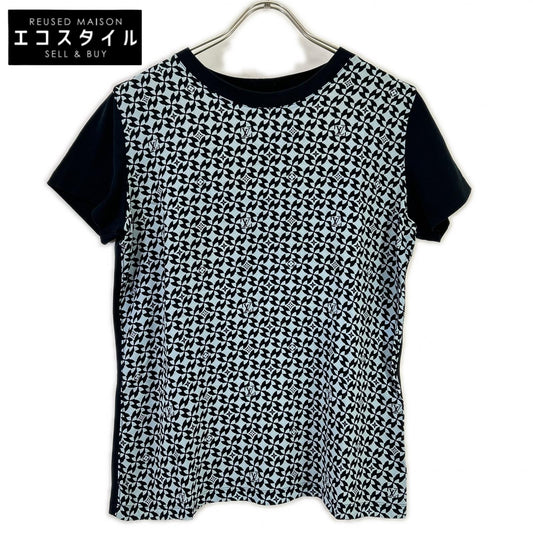 LOUIS VUITTON FBTS10X3G Monogram Silk Panel Short Sleeve T-Shirt
