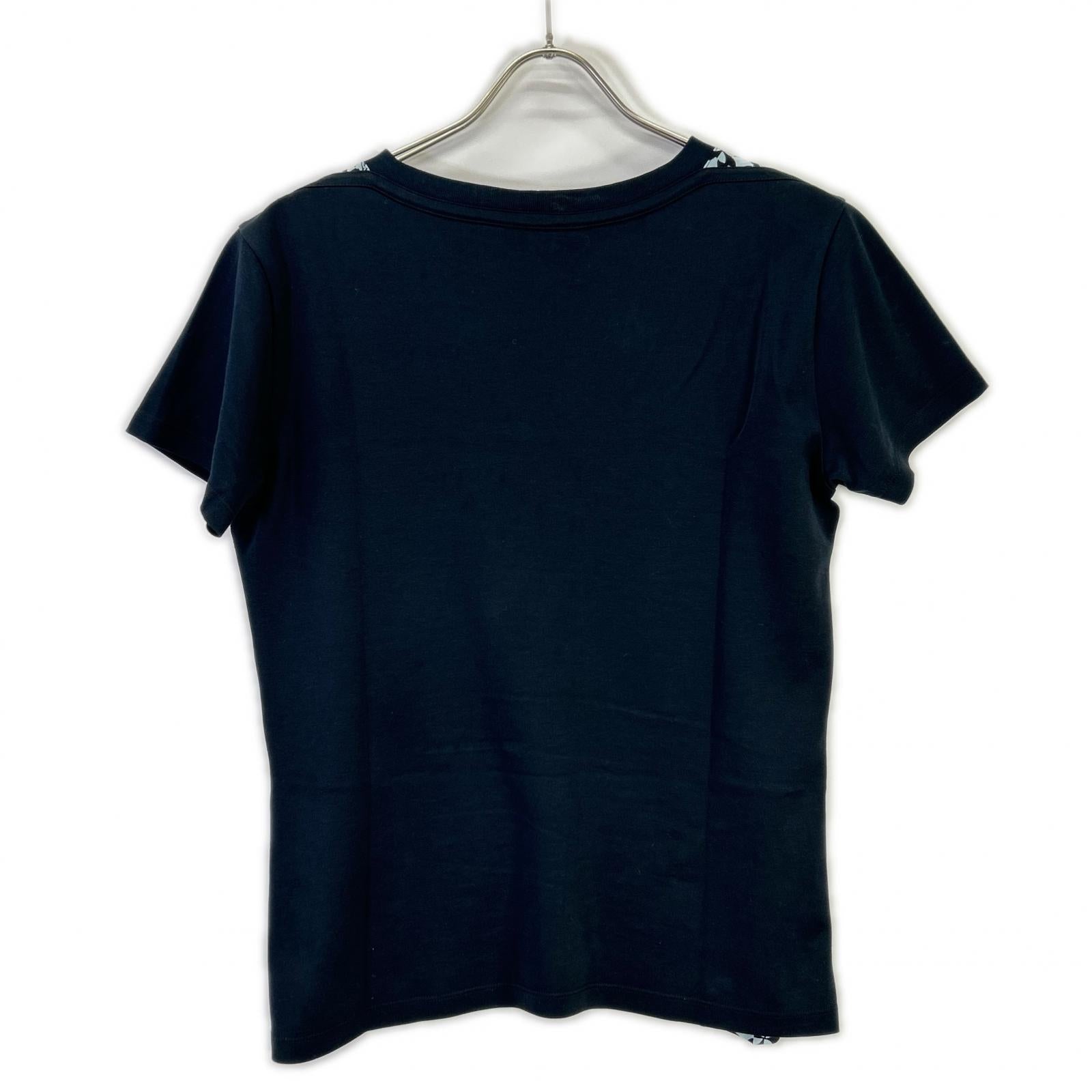 LOUIS VUITTON ルイヴィトン FBTS10X3G モノグラム総柄シルク切り替え半袖Tシャツ トップス