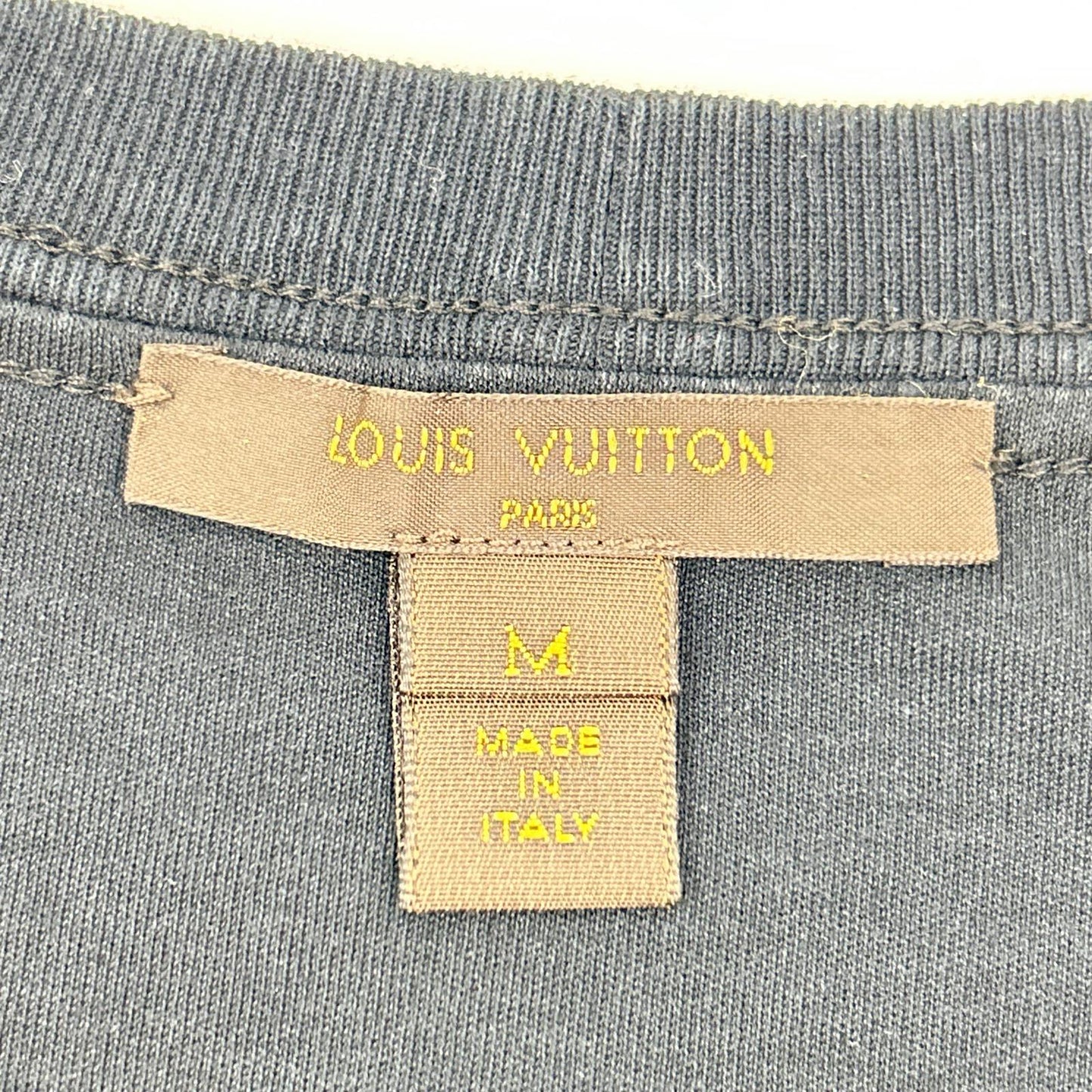 LOUIS VUITTON ルイヴィトン FBTS10X3G モノグラム総柄シルク切り替え半袖Tシャツ トップス