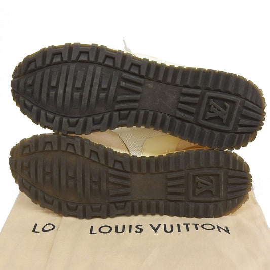 LOUIS VUITTON ルイヴィトン ランアウェイ ラインスニーカー シューズ レディース ホワイト アイボリー ブラウン系 37 1/2 シューズ