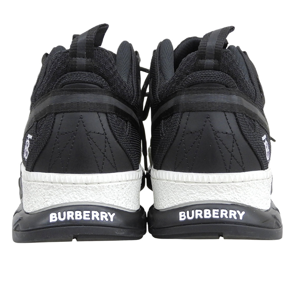 BURBERRY バーバリー 美品 テクニカルメッシュ＆ヌバック ユニオン スニーカー シューズ メンズ 黒 ブラック 41 8013390 シューズ