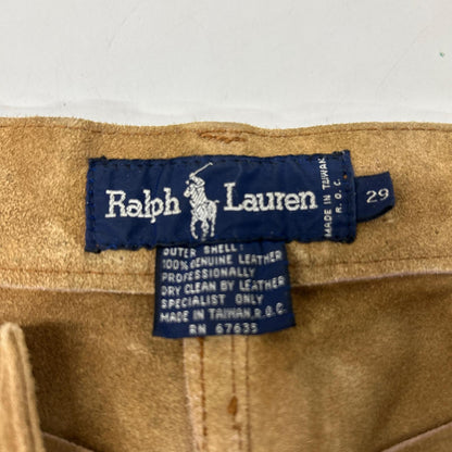 RALPHLAUREN ラルフローレン ブラウン スエードパンツ ボトムス