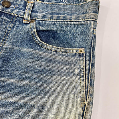 SAINT LAURENT PARIS サンローランパリ 17年製 494361 USED加工デニムパンツ ボトムス