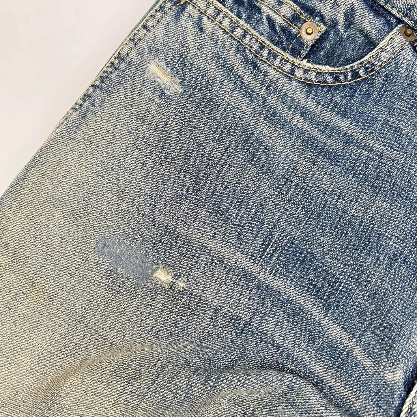 SAINT LAURENT PARIS サンローランパリ 17年製 494361 USED加工デニムパンツ ボトムス