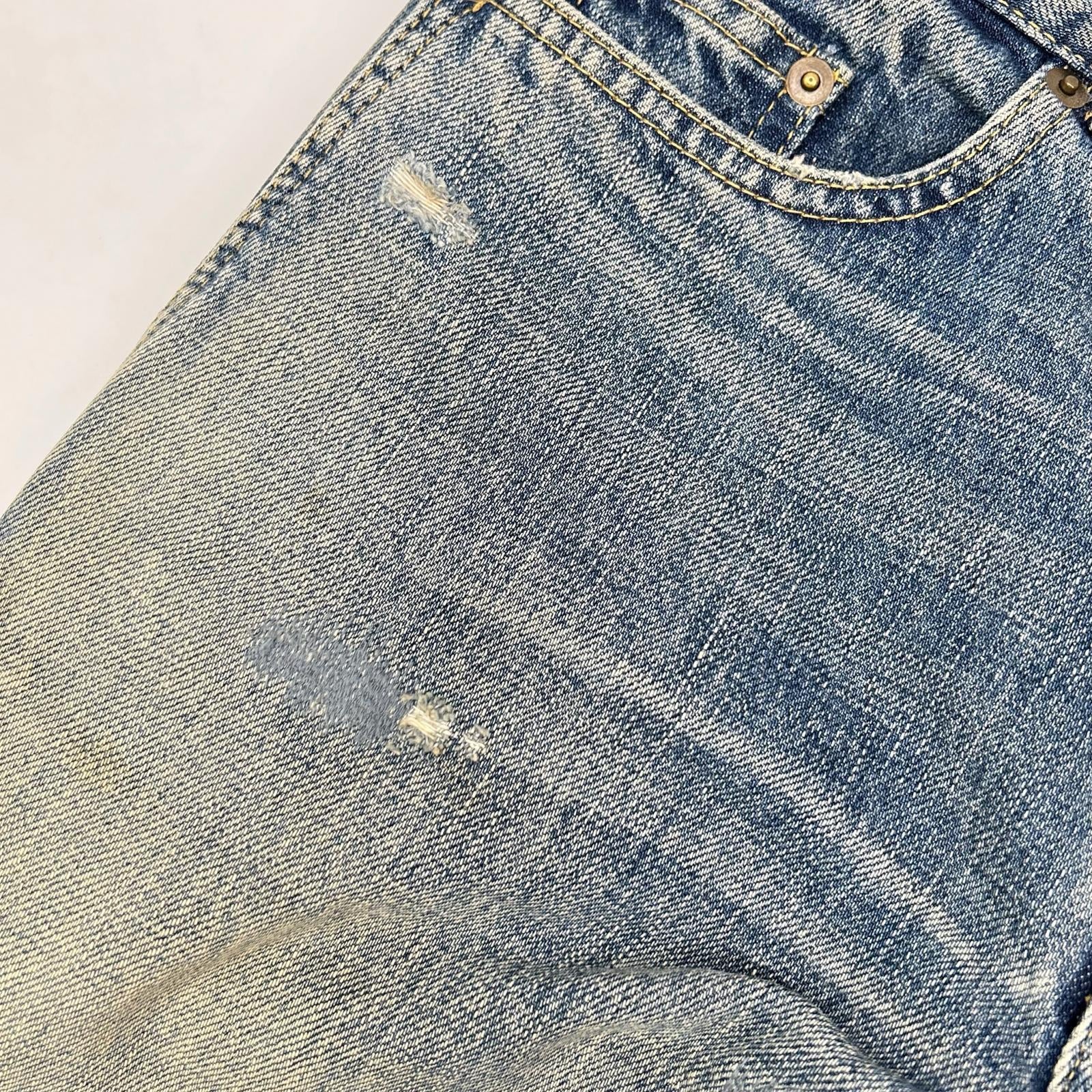SAINT LAURENT PARIS サンローランパリ 17年製 494361 USED加工デニムパンツ ボトムス