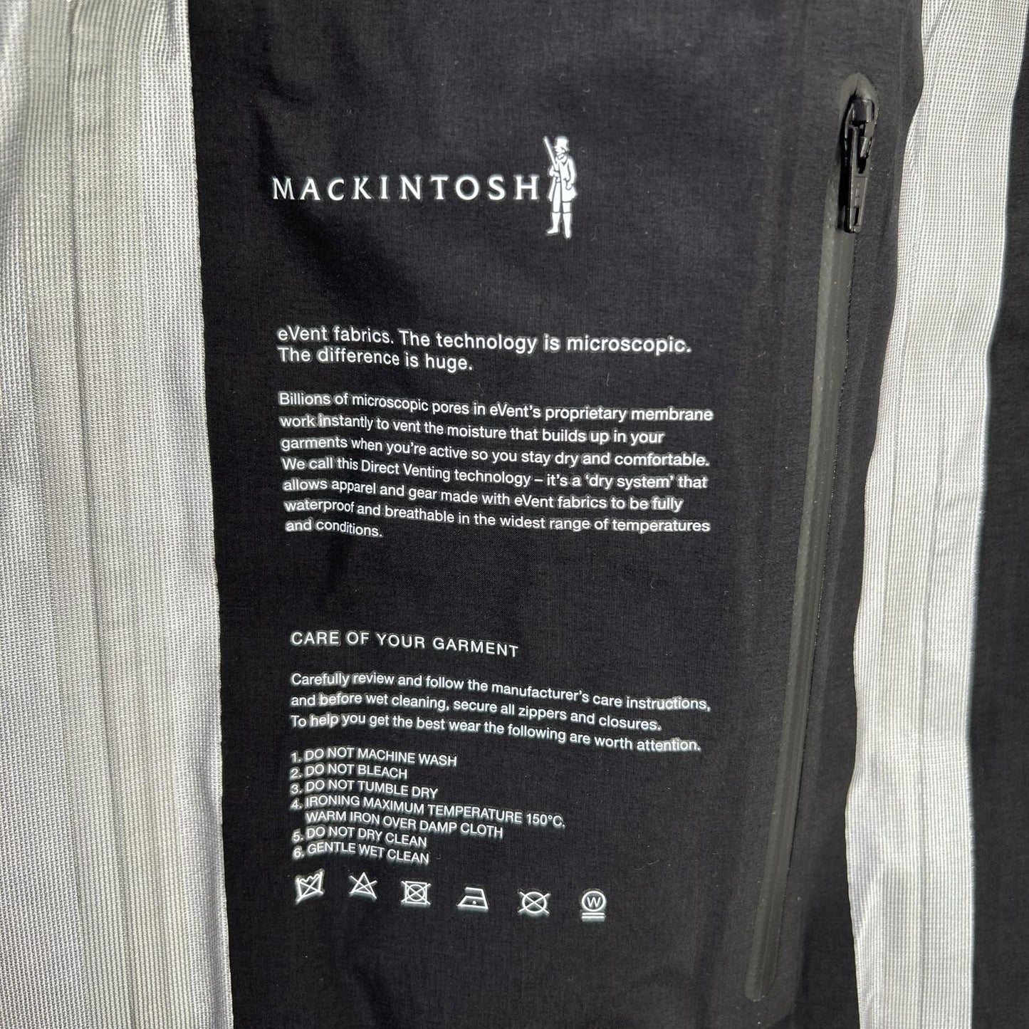 MACKINTOSH マッキントッシュ GMH-001 ブラック 高密度ナイロン eVENT ステンカラーコート コート