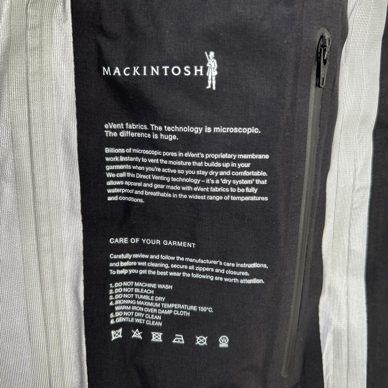 MACKINTOSH マッキントッシュ GMH-001 ブラック 高密度ナイロン eVENT ステンカラーコート コート