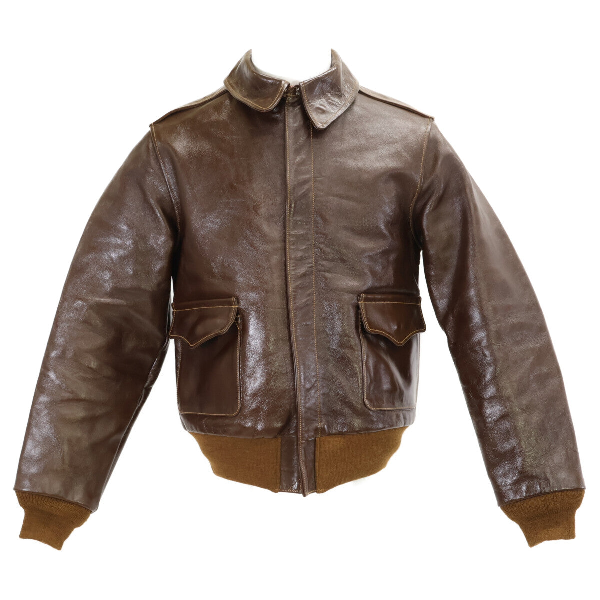 BUZZ RICKSON'S バズリクソンズ 【美品】BR80593 ラフウェア実名復刻 W535 AC-23380 A-2 ホースハイド フライトジャケット ジャケット