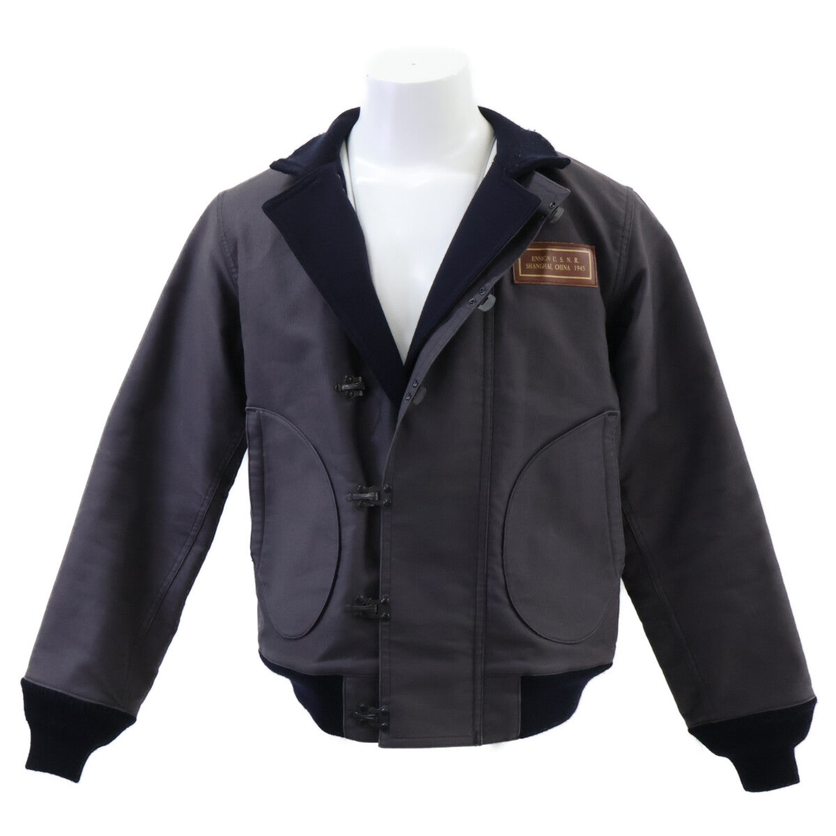 WAREHOUSE ウエアハウス 【美品】NXss-23181 Lot.2208 U.S.NAVY 6HOOK DECK JACKET BLOOD CHIT NAVY BLUE デッキジャケット ジャケット