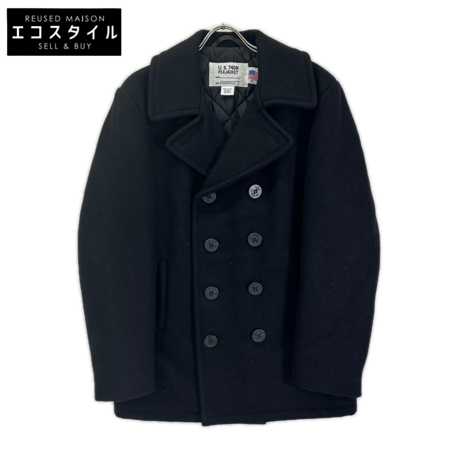 schott ショット 740N ネイビー ピーコート コート