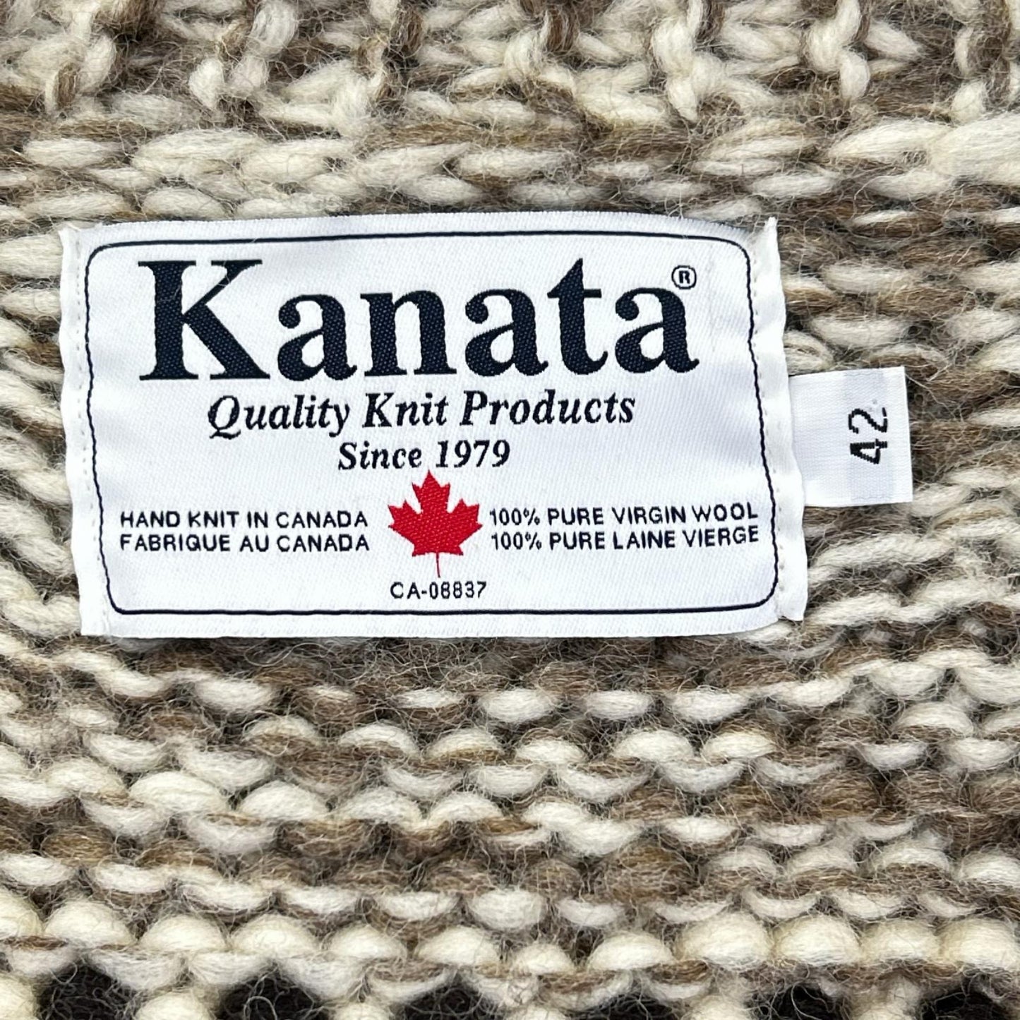 KANATA カナタ カウチンジップアップニットカーディガン トップス