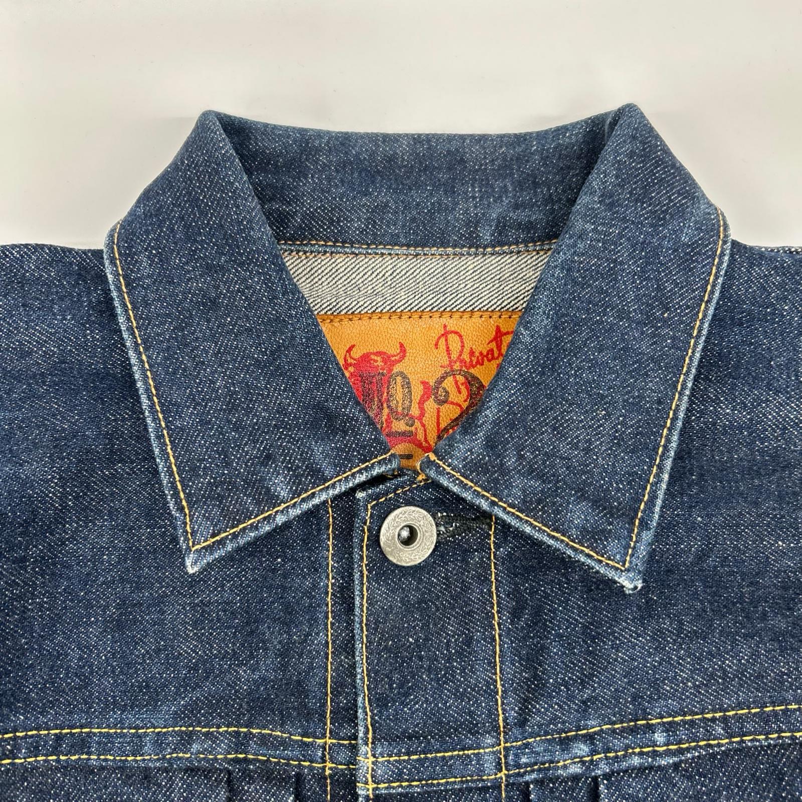 EVISU エヴィス Lot.1213 No.2 大戦モデル 白カモメプリント 1stデニムジャケット ジャケット