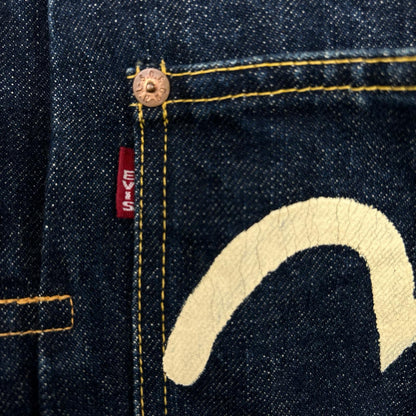 EVISU エヴィス Lot.1213 No.2 大戦モデル 白カモメプリント 1stデニムジャケット ジャケット