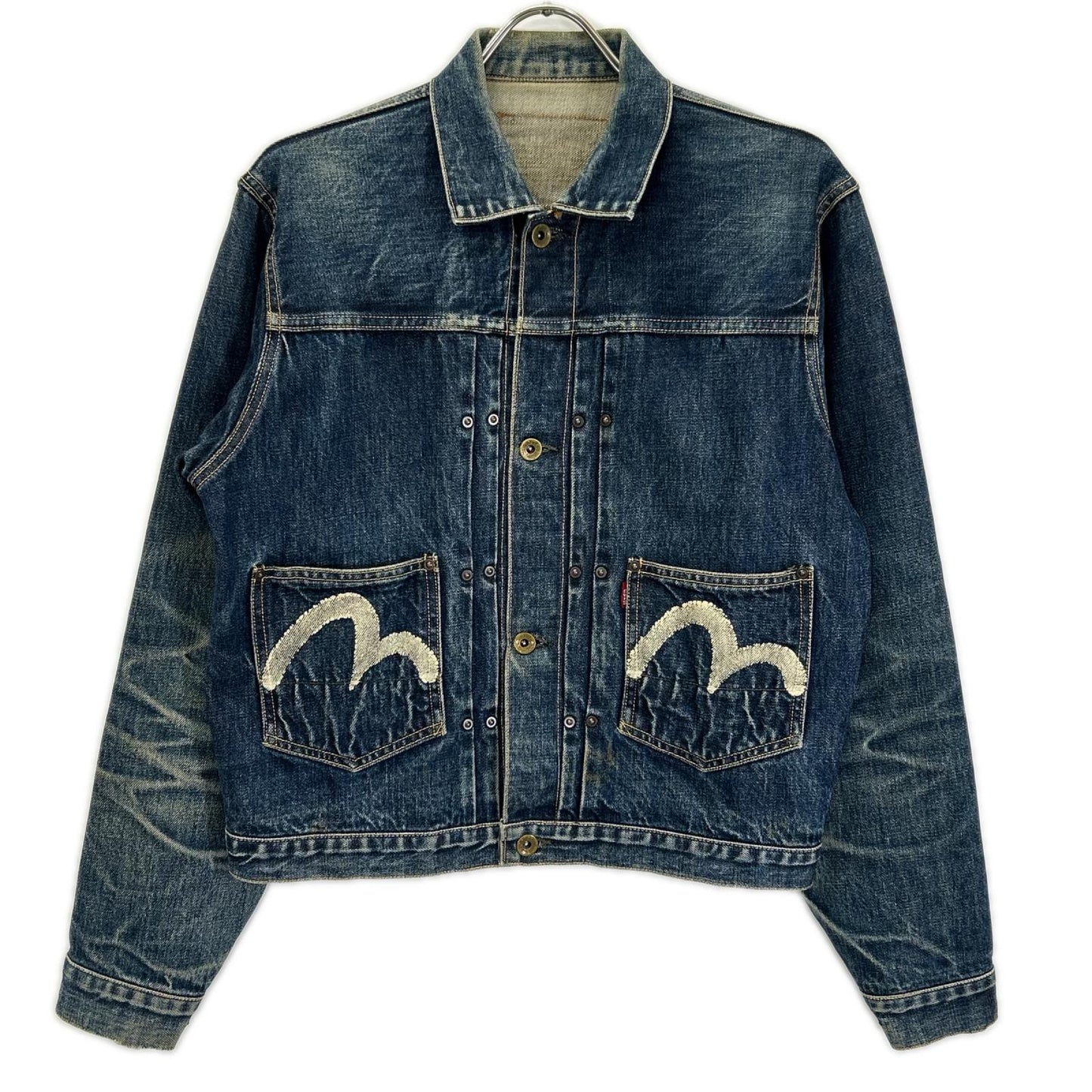 EVISU エヴィス Lot.1502 No.2 初期大戦モデル 白カモメプリント 2ndデニムジャケット ジャケット