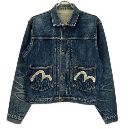 EVISU エヴィス Lot.1502 No.2 初期大戦モデル 白カモメプリント 2ndデニムジャケット ジャケット