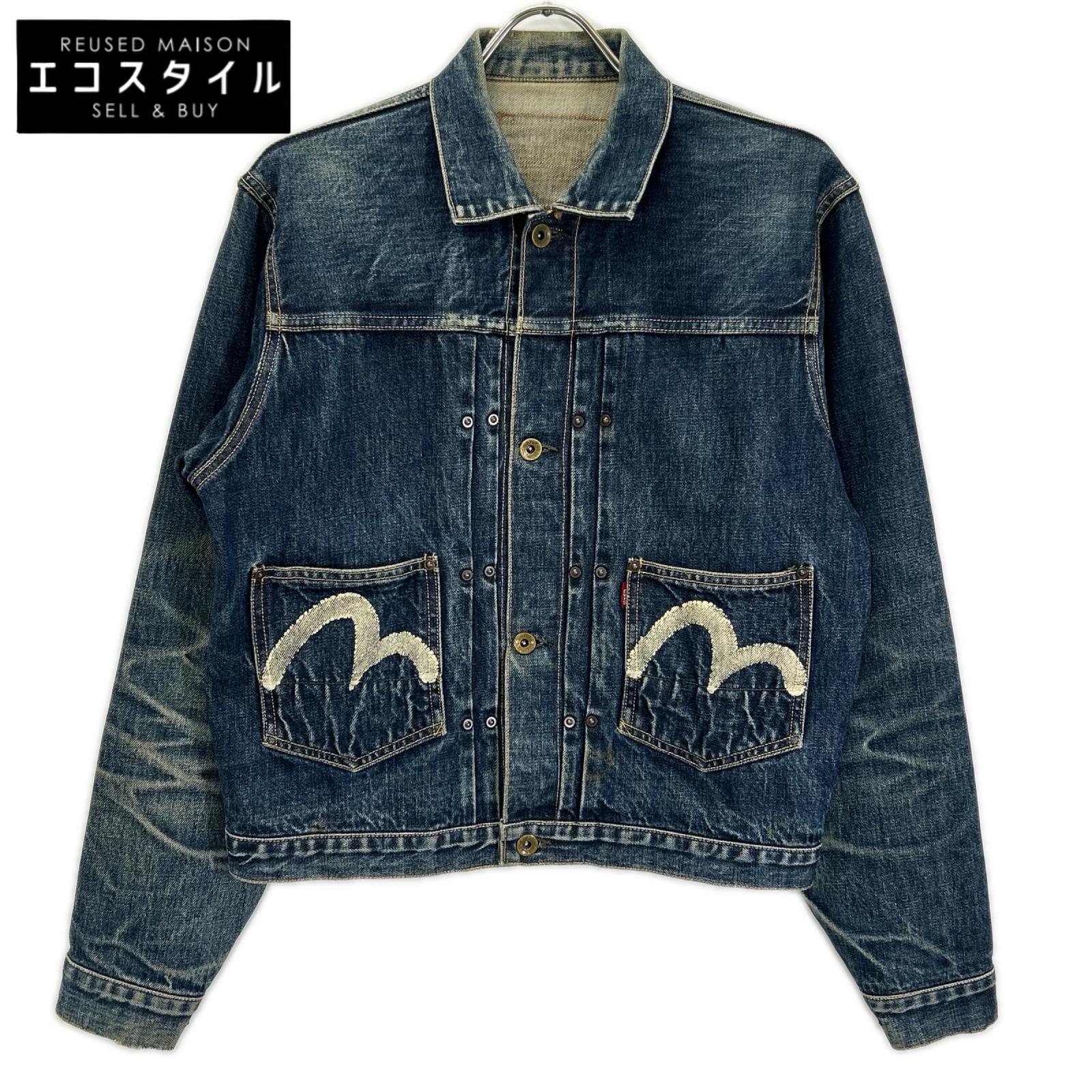 EVISU エヴィス Lot.1502 No.2 初期大戦モデル 白カモメプリント 2ndデニムジャケット ジャケット