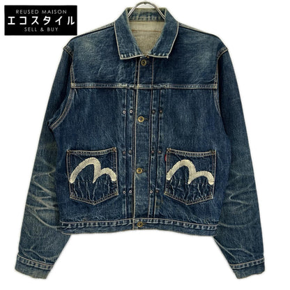 EVISU エヴィス Lot.1502 No.2 初期大戦モデル 白カモメプリント 2ndデニムジャケット ジャケット