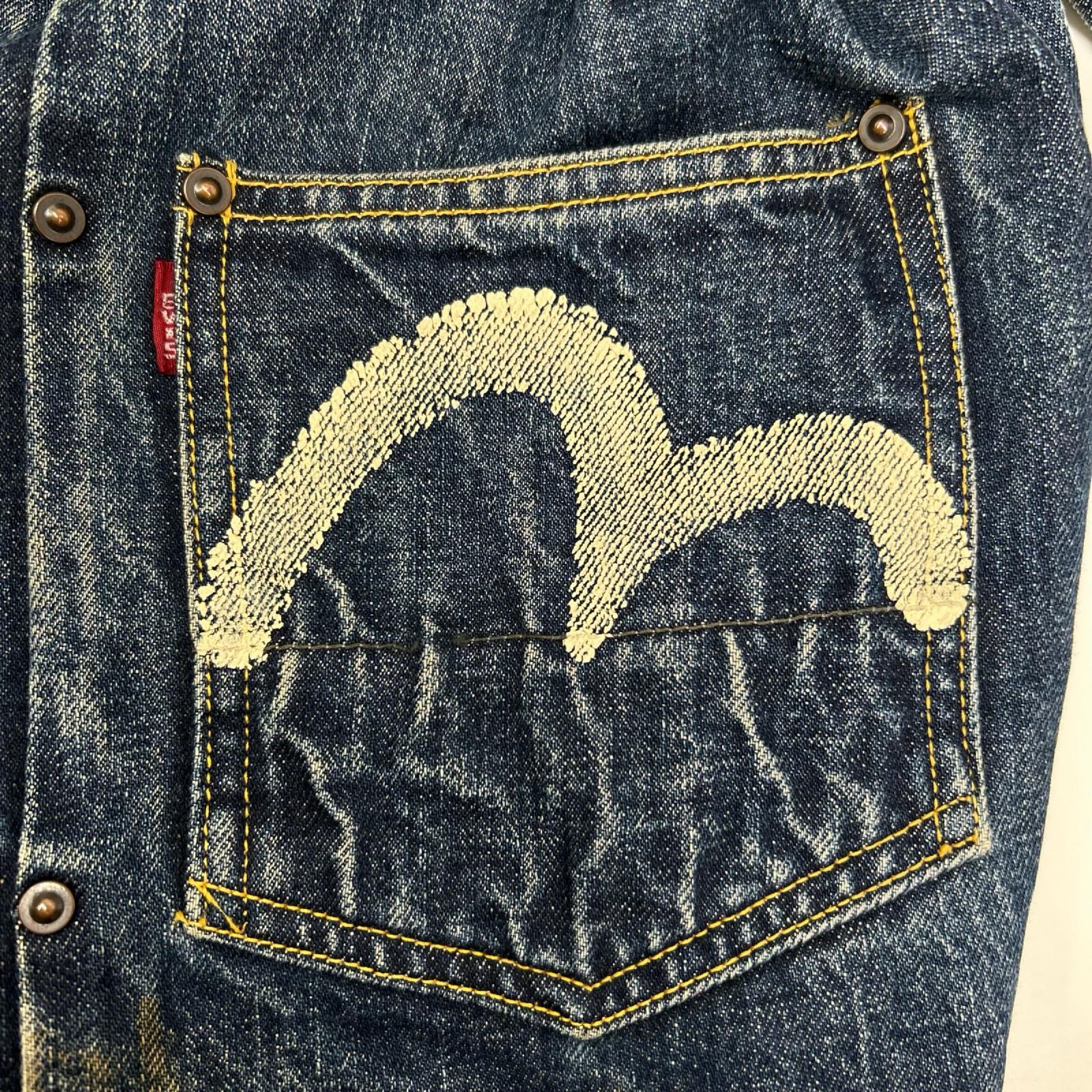 EVISU エヴィス Lot.1502 No.2 初期大戦モデル 白カモメプリント 2ndデニムジャケット ジャケット