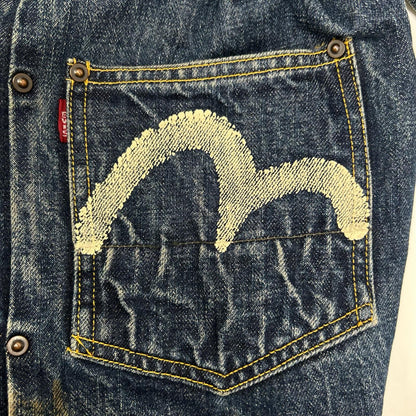EVISU エヴィス Lot.1502 No.2 初期大戦モデル 白カモメプリント 2ndデニムジャケット ジャケット
