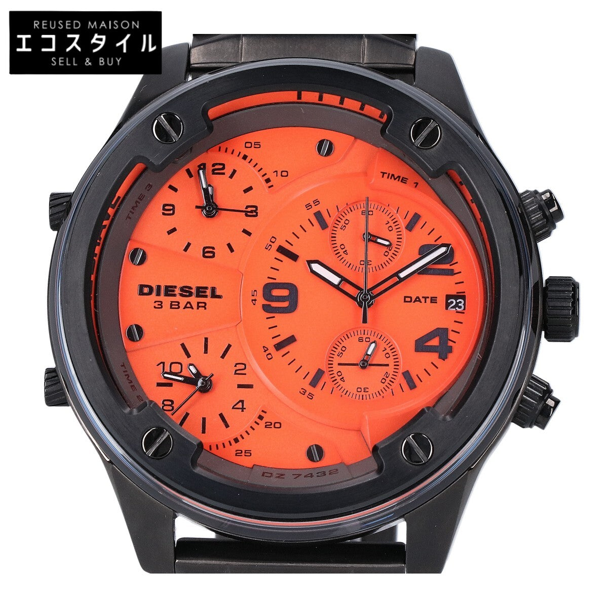 DIESEL ディーゼル 【美品】DZ-7432 BOLTDOWN ボルトダウン クロノグラフ クオーツ 腕時計