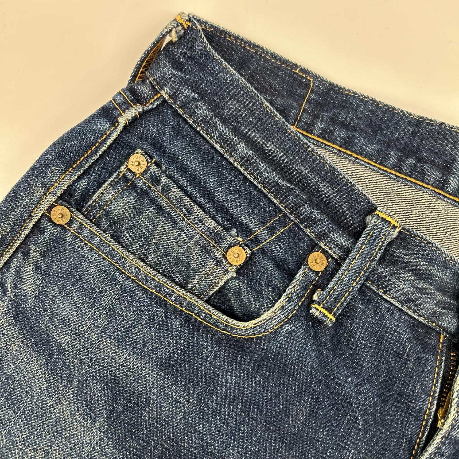 DENIME ドゥニーム 旧DENIME オリゾンティ ZXX/502タイプ TALON ZIP 隠しリベットセルビッチデニム ボトムス