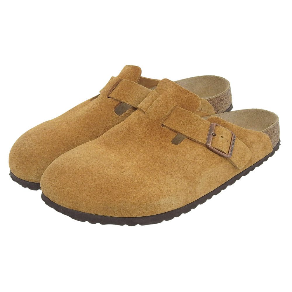 BIRKEN STOCK ビルケンシュトック 美品 BOSTON ボストン スエードレザー サンダル メンズ キャメル 28.5cm 1027110 シューズ