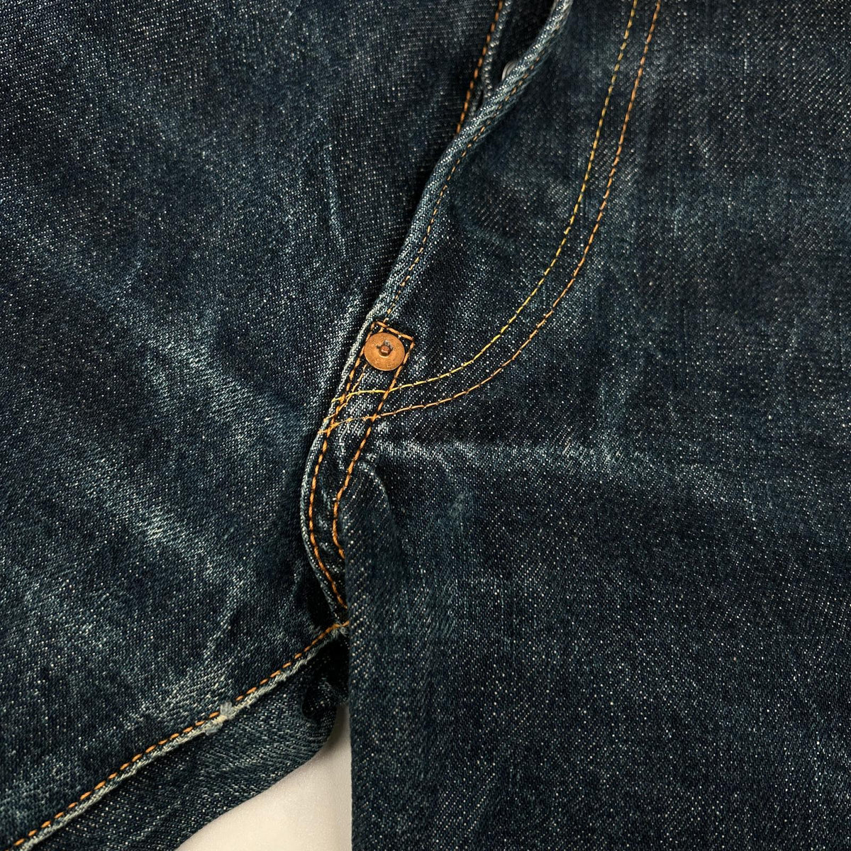 EVISU エヴィス 2001 NO.1 SPECIAL イエローカモメペイント セルビッチデニム ボトムス