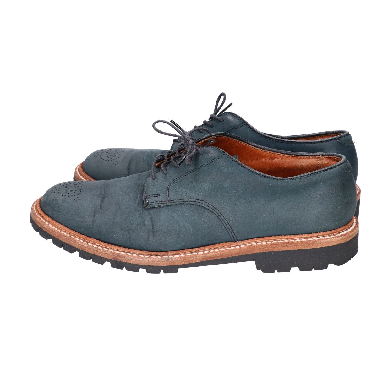 Alden オールデン BLUE BLUE ブルーブルー別注 29314 5EYE PLAIN TOE MEDALLION SHOES メダリオントゥ シューズ シューズ
