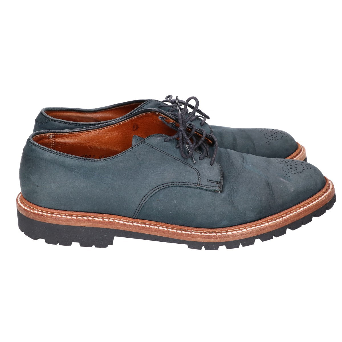Alden オールデン BLUE BLUE ブルーブルー別注 29314 5EYE PLAIN TOE MEDALLION SHOES メダリオントゥ シューズ シューズ