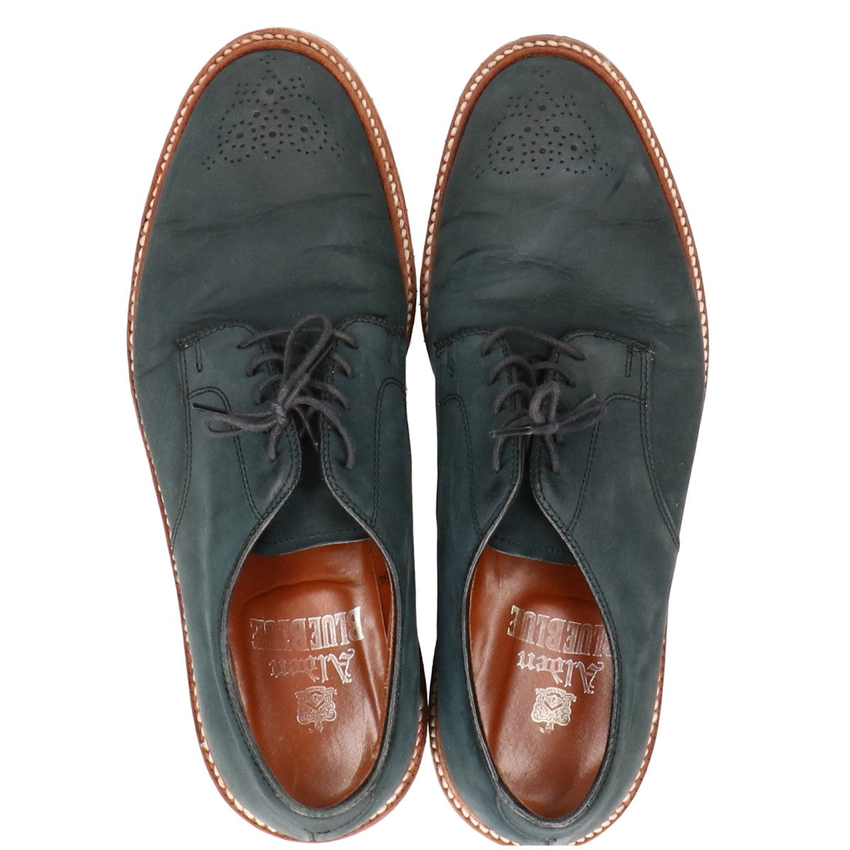 Alden オールデン BLUE BLUE ブルーブルー別注 29314 5EYE PLAIN TOE MEDALLION SHOES メダリオントゥ シューズ シューズ