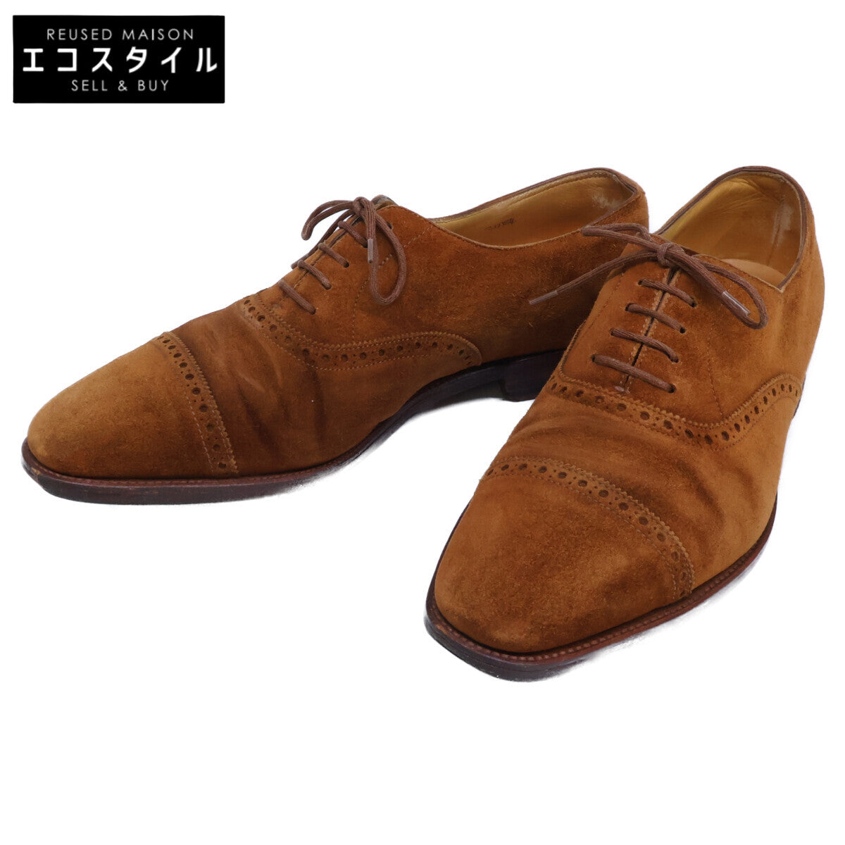 JOHNLOBB ジョンロブ AVON エイボン 8000ラスト スエード パンチドキャップトゥ シューズ シューズ