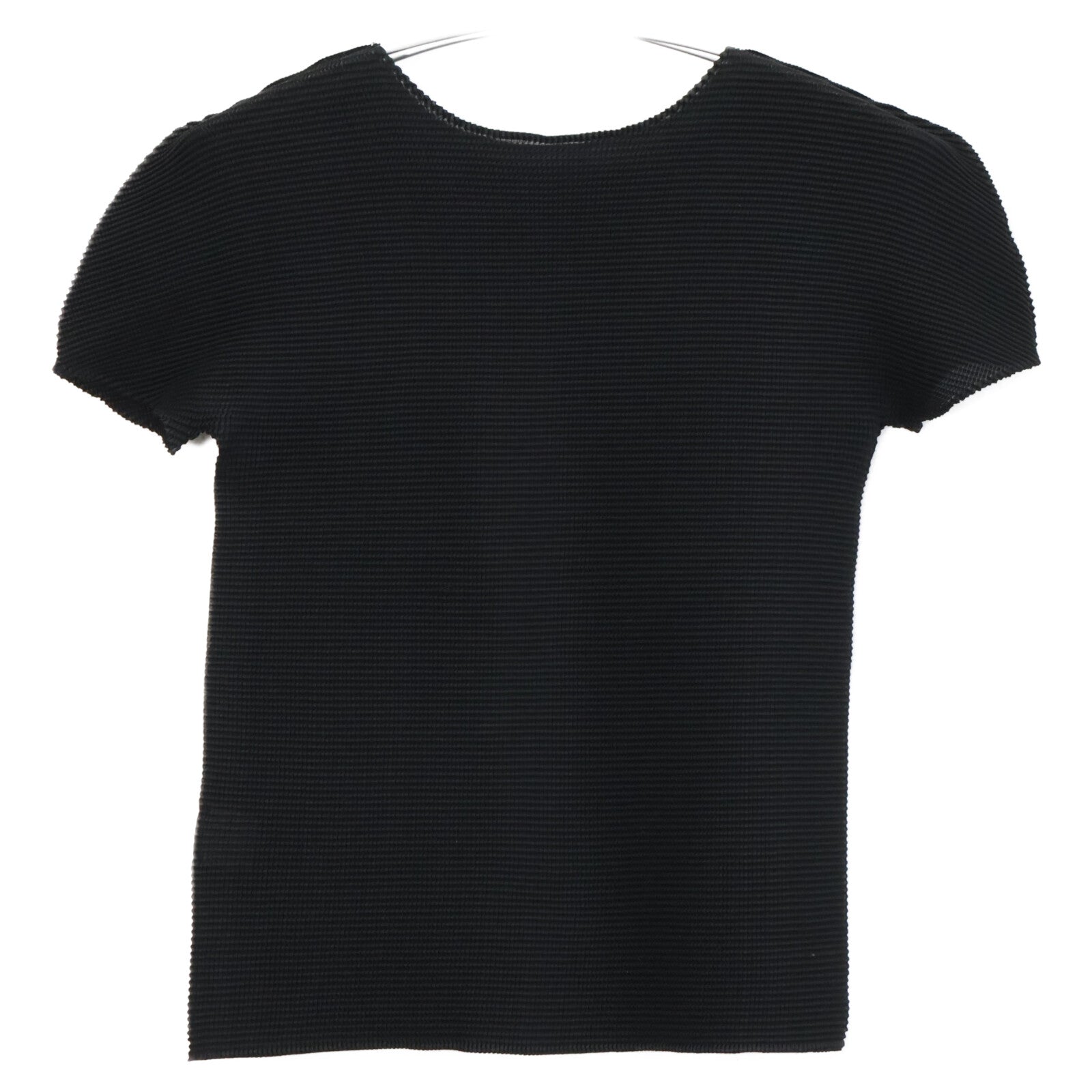MeISSEYMIYAKE Me ISSEY MIYAKE MI55FK056 Pleated Short-Sleeve Cut-and-Sew Top/Top
