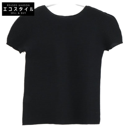 MeISSEYMIYAKE Me ISSEY MIYAKE MI55FK056 Pleated Short-Sleeve Cut-and-Sew Top/Top