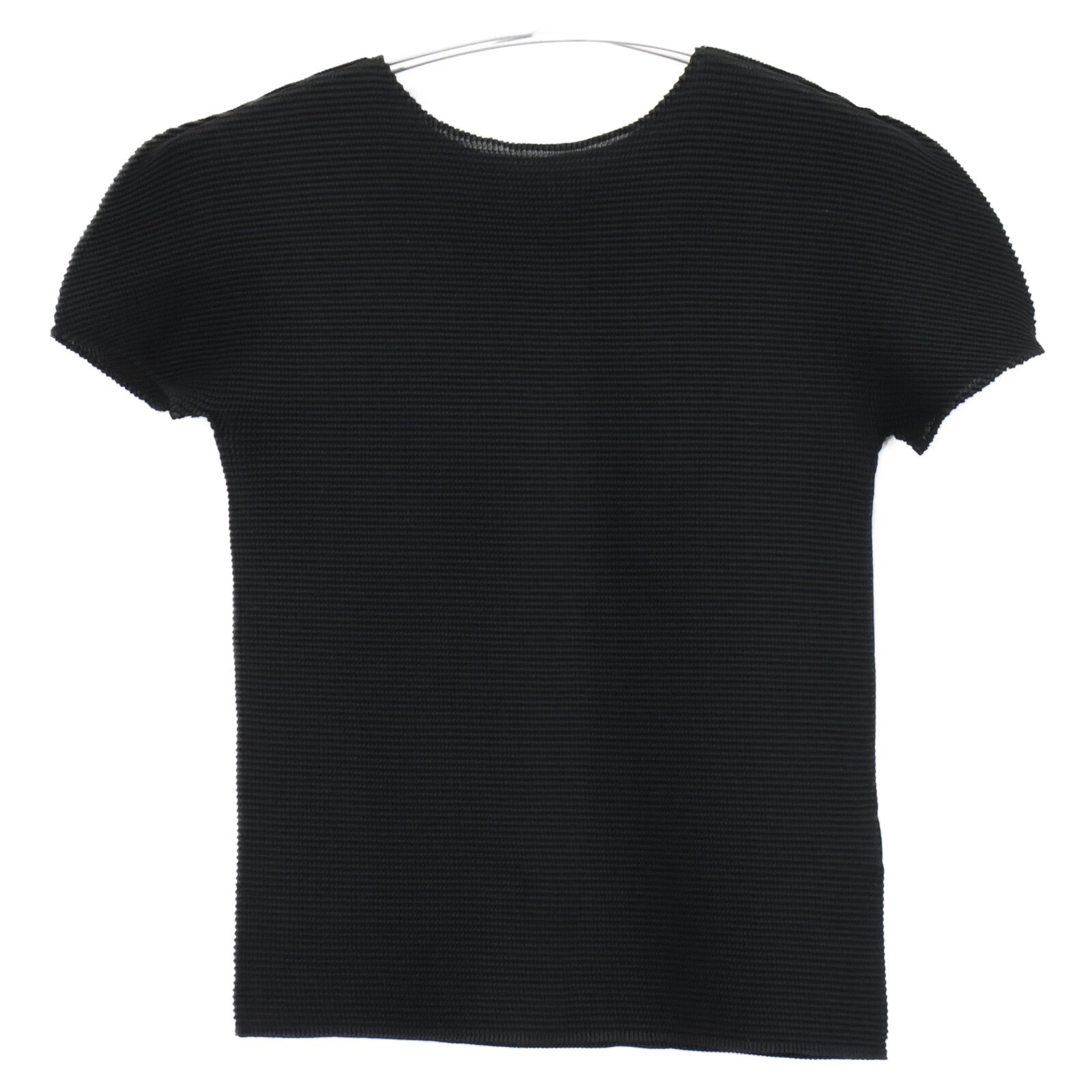 MeISSEYMIYAKE Me ISSEY MIYAKE MI55FK056 Pleated Short-Sleeve Cut-and-Sew Top/Top