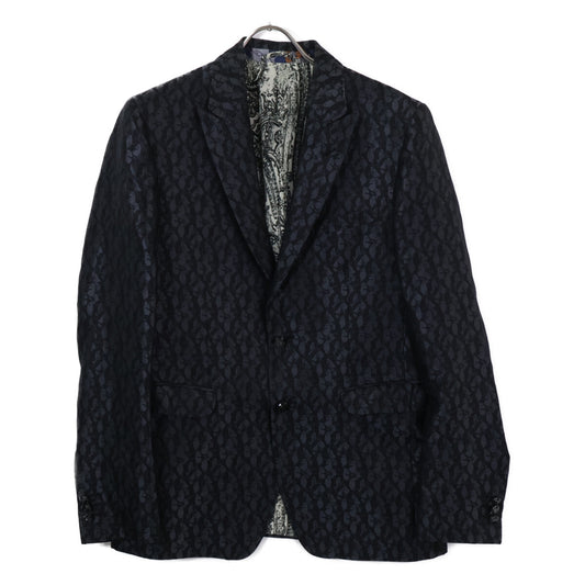 ETRO エトロ 【国内正規】総柄 シルク混 ピークドラペル 2Bシングル スーツ セットアップ