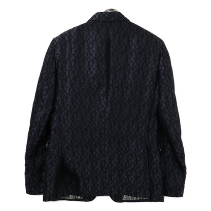 ETRO エトロ 【国内正規】総柄 シルク混 ピークドラペル 2Bシングル スーツ セットアップ