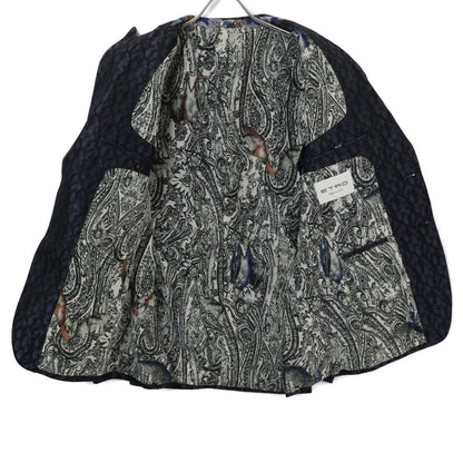 ETRO エトロ 【国内正規】総柄 シルク混 ピークドラペル 2Bシングル スーツ セットアップ