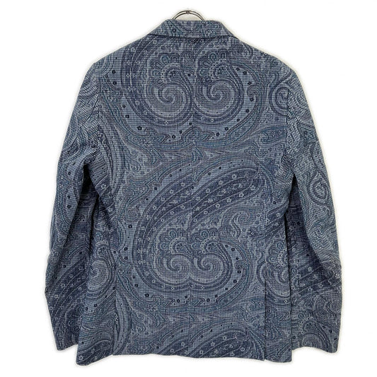 ETRO エトロ ブルー コットン ペイズリー ジャケット ジャケット